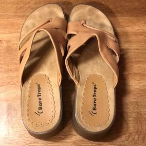 Bare Traps tan sandals